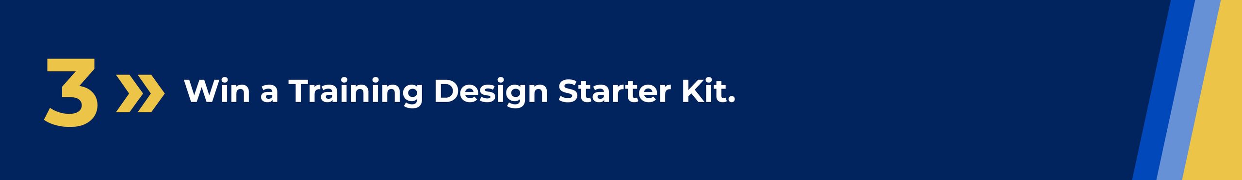 3 > Win a Training Design Starter Kit